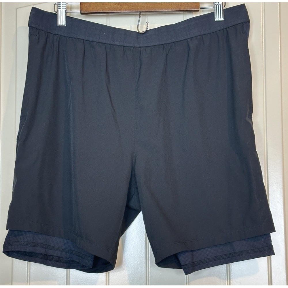 Skora Running Shorts Mens L Black Qwick Dry Lined Athletic Run Work Out Gym‎